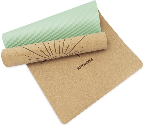 Spokey SAVASANA Yogamat - Groen - 183 x 61 cm van Spokey — afbeelding 5