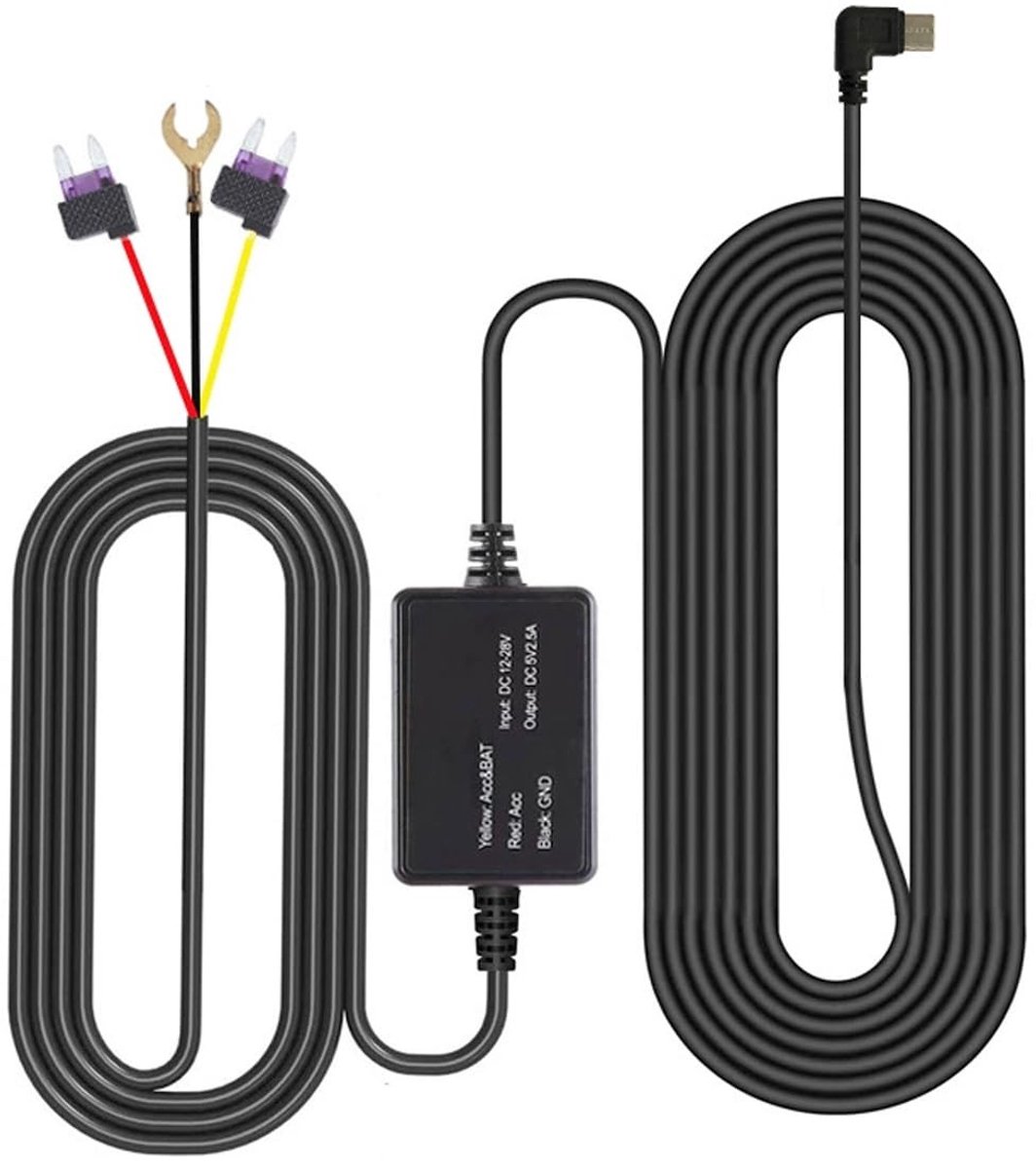 Smoakez - Dashcam Hardwire Kit - USB-C met laagspanningsbeveiliging - Betrouwbare voeding voor voertuigen - Eenvoudige installatie - Geschikt voor ...