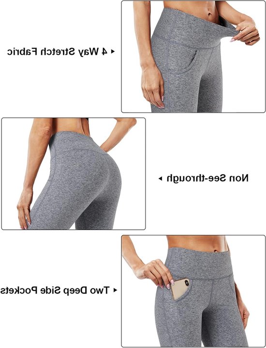 Bootcut Yoga Pants voor Dames met Zakken - Hoge Taille Sportbroek voor Workout en Casual Gebruik met Tummy Control — afbeelding 2