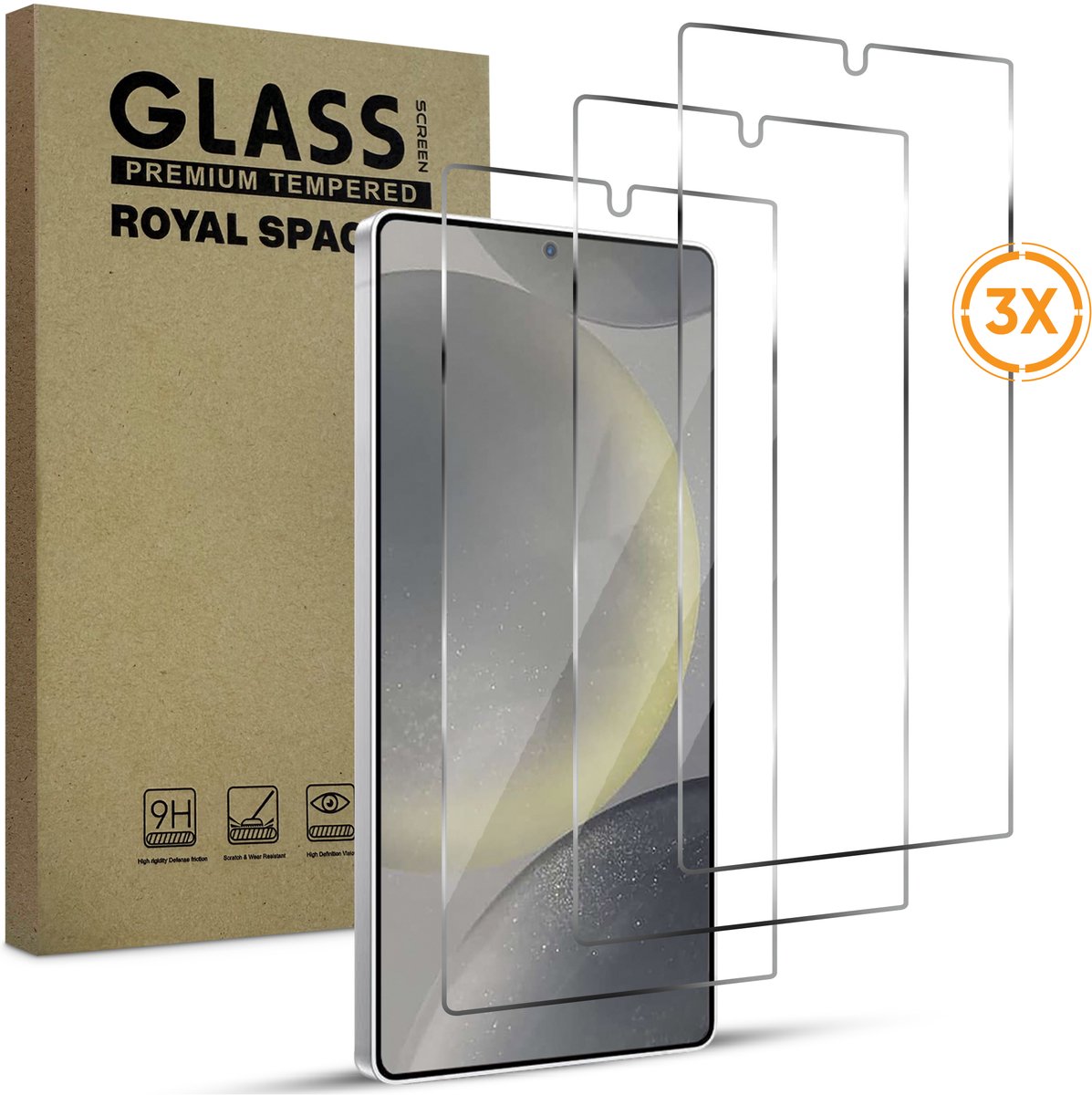 3 Stuks Screenprotector geschikt voor Samsung Galaxy A16 / A26 / A17 - Gehard Beschermglas - Tempered Glass Screen Cover