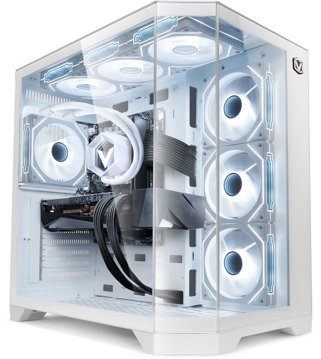 Vibox Gaming PC - Ryzen 7 9700X - RTX 5070 Ti - 32GB DDR5 RAM - 1TB NVMe SSD - Windows 11 - WiFi 6 + Bluetooth 5.4 - Waterkoeling