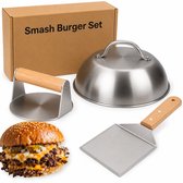 Smash burger - Presse à hamburger - Spatule - Presse à Burger - Ensemble BBQ
