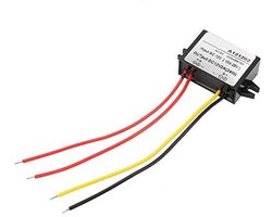 Jhubersproducts – AC 10-28V Naar DC 12V Step Down Converter – Voedingsmodule voor Auto Scherm en Monitor – IP67 Waterdicht – 2A – Veiligheid en Stabil