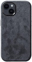 Coque iPhone Alcantara - Gris Espace iPhone 14