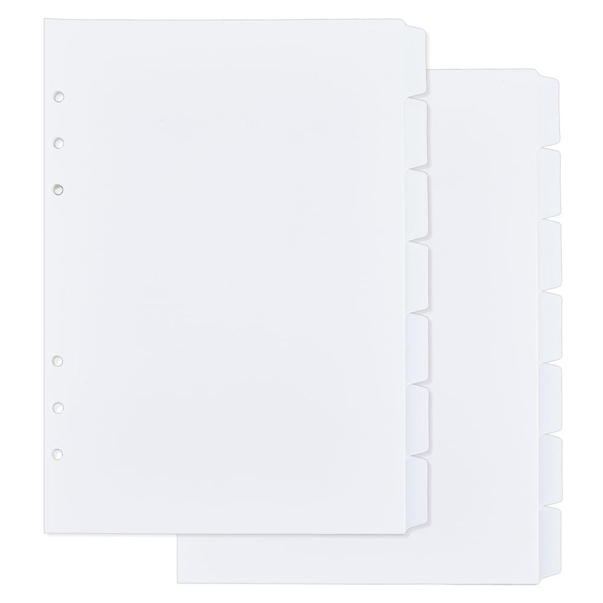 Dailygoods - A5 Indexmapverdelers - 14 Vellen - Kunststof - Witte Tabs - Planner Organisatie - 6 Gaten Ringband