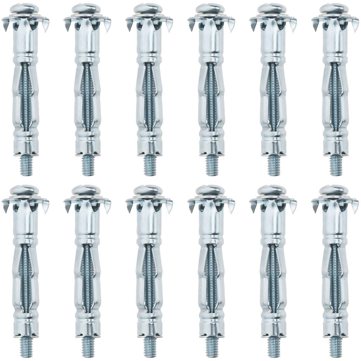 By shayne - M4 x 38mm Uitbreidingsbouten - Holle Uitbreidingsschroef - Gegalvaniseerd Koolstofstaal - 50 stuks - Bevestigingsmaterialen - Geschikt vo.