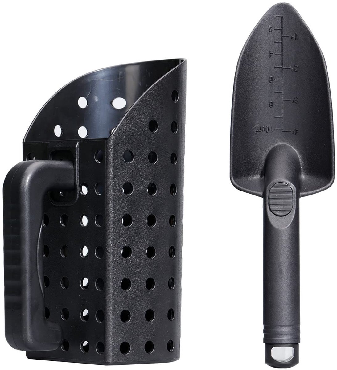 Elzusha - Zandschepset - Metaaldetectie Accessoires - Lichtgewicht en Ergonomisch - Draagbaar voor Graven - Perfect voor Treasure Beach - Ideaal vo...