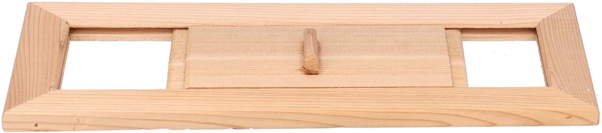 By shayne - Sauna Air Vent Grille - Houten Ventilatie - Verstelbaar - 35 x 14 cm - Optimale Luchtstroom - Ideaal voor Sauna en Stoomkamer