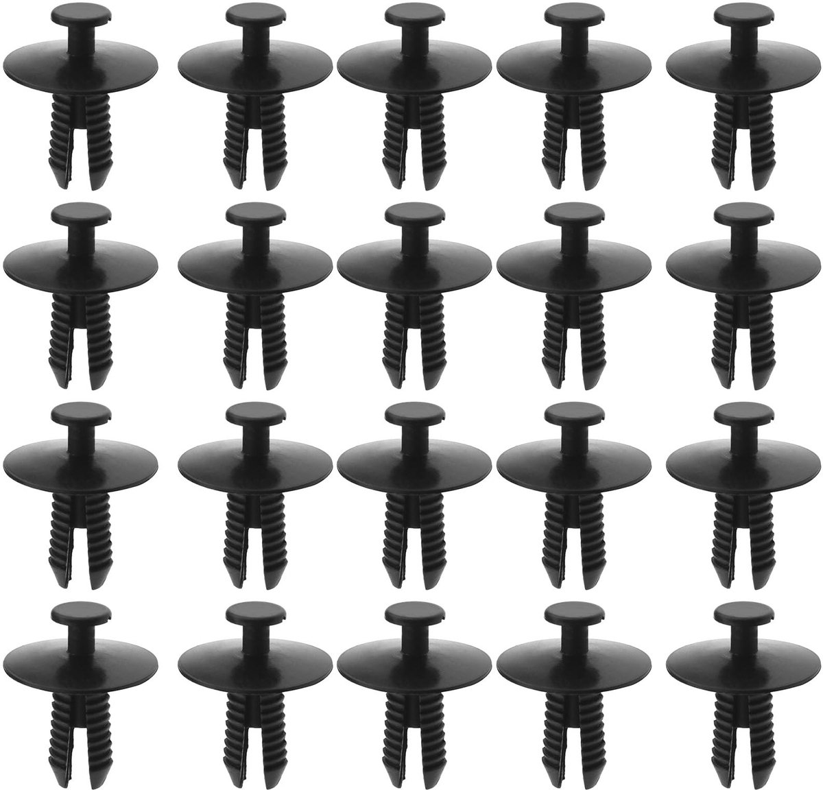 Allecto - Auto Bumper Fender Retainer Clips - 50 Stuks - Plastic Bevestigingsmiddelen - Zwart - Duurzaam en Betrouwbaar