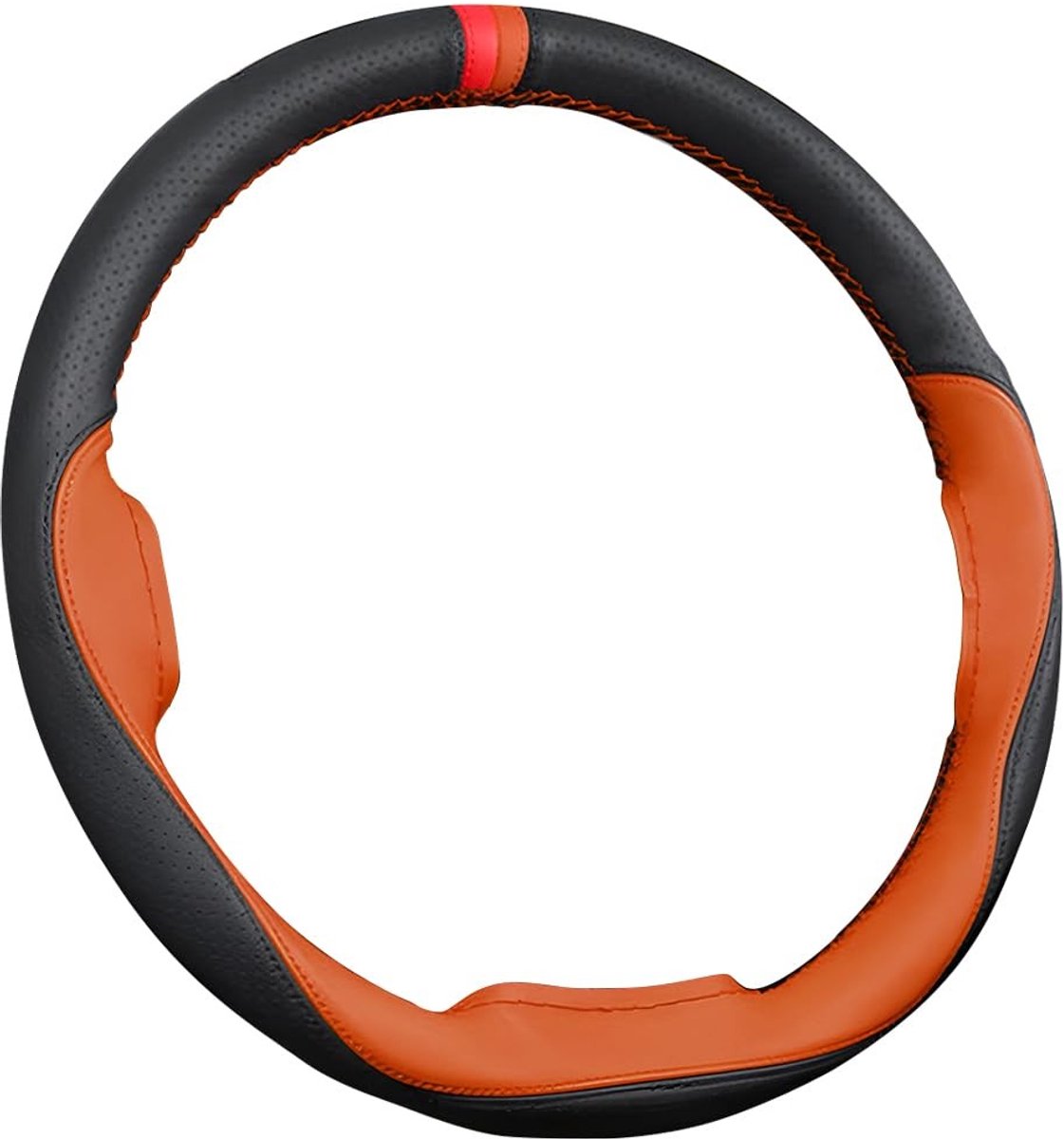 Allecto - Stuurhoes - Microvezel - Antislip - Bruin - Universeel - Voor alle voertuigen - 38 cm