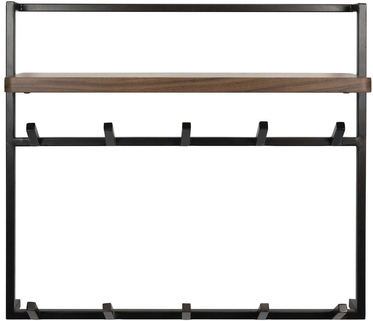 Giga Meubel Kapstok Air Solid - Bruin Hout - 2x6 Haken - 85x25x75cm