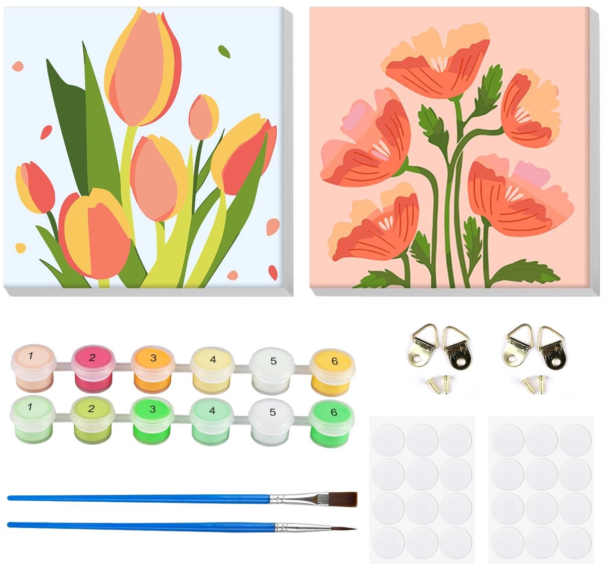 NTHProducts - Schilderen op Nummer - Creatieve Schilderkit - Inclusief Lijst - Schilderen voor Volwassenen - DIY Kunst - Geschikt voor Beginners en Kin...