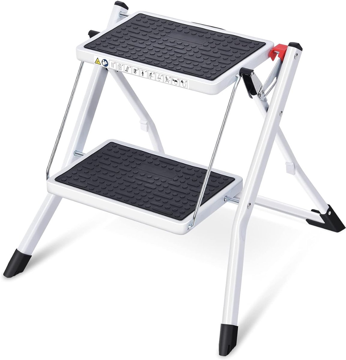 VLSelect® Keukentrap - Huishoudtrap - Huishoudladder - 2 treden