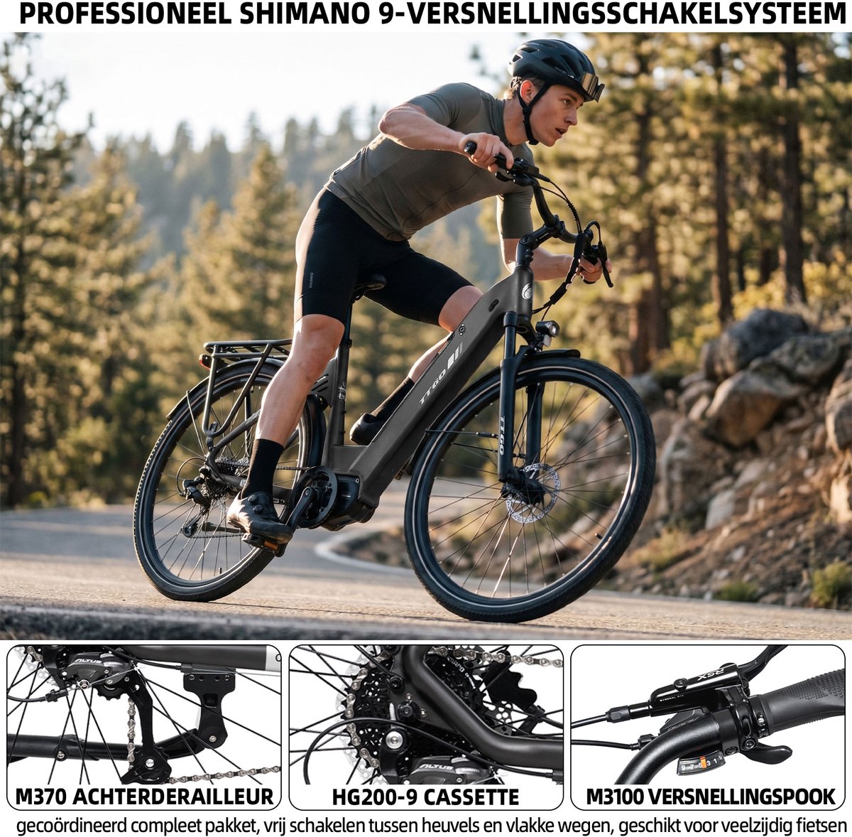 Sencycle Europe Sp. z o.o. Elektrische Stadsfiets TTGO C7 SE - 28 INCH Banden - 36V18Ah Accu thumbnail 5