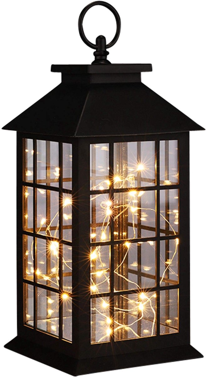 Byshayne - Lantern - Sfeerverlichting - Warm wit - Koper - LED - Decoratie voor thuis - 30 LEDs