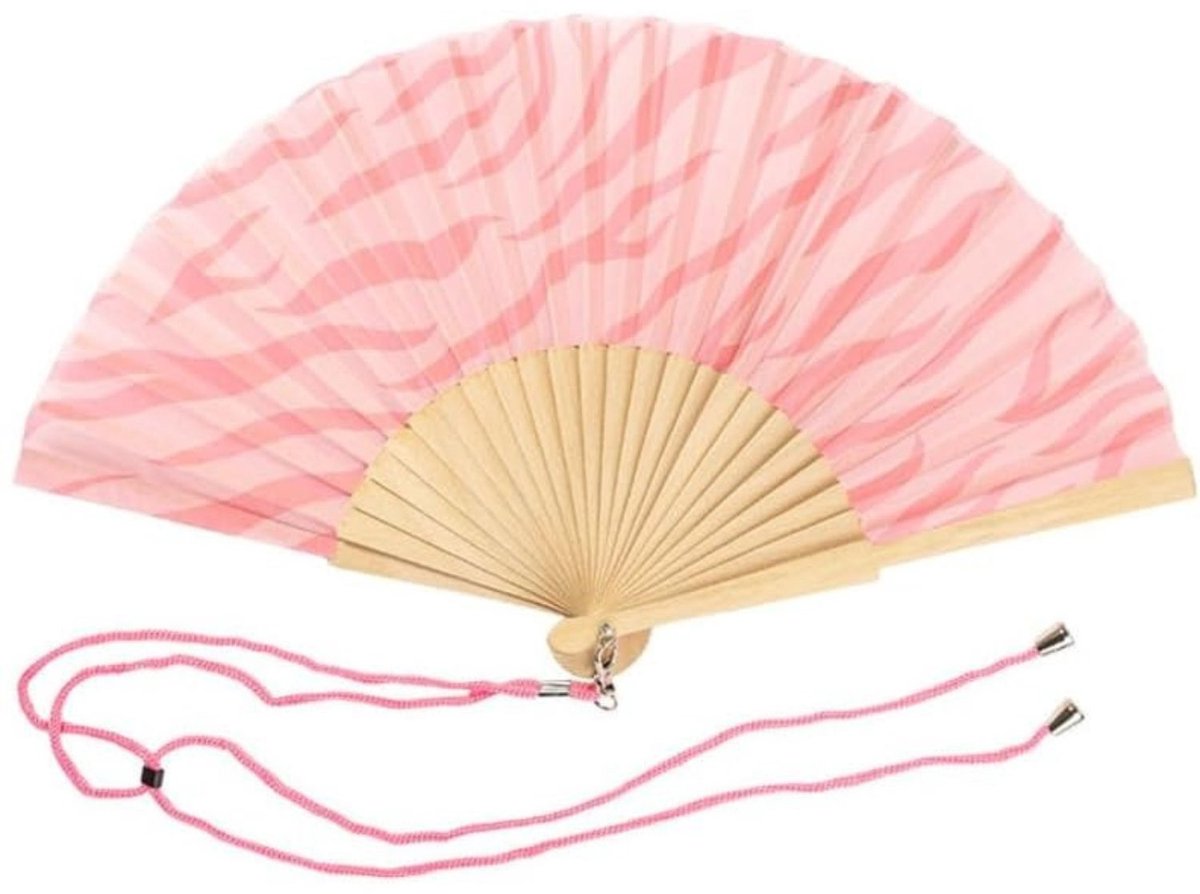 Handwaaier - Spaanse Handwaaier - Verkoeling Waaiers voor Zomerse Themperatuur - Waaier Festival - Chinese Waaier - Festival Waaier - Verkoelend - Handventilator - Tegen Opvliegers - 1 Stuk - 42,5 x 23 cm - Roze - van Imperatoris