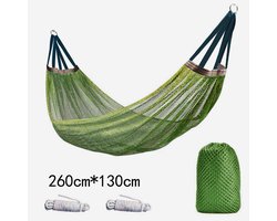 Outdoor Camping Hangmat, Mesh Tree Swing Bed, Draagbare Reis Hanging Hangmat, 200Kg Capaciteit Backyard Beach Backpacking Ontspanningsmeubels