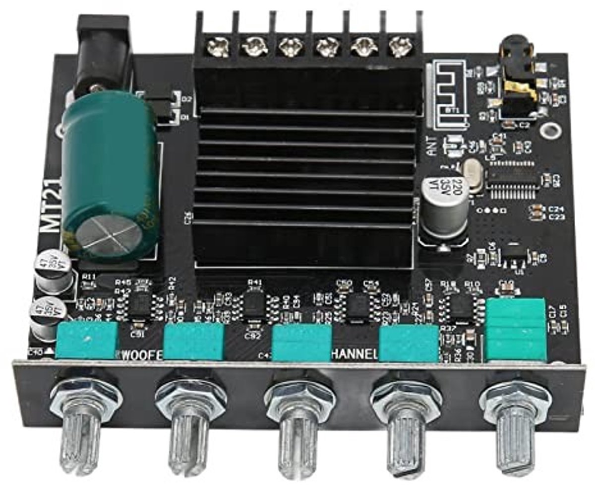 Allecto - Digitale Stereoversterkerkaart - Bluetooth 2.1-kanaals - DIY-audio-eindversterker - Compact formaat - Geschikt voor 4-8Ω luidspreker...