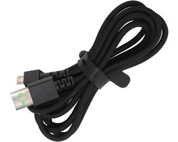 Mouse USB Charging Cable, Replacement Charging Cord for Naga Pro, DeathAdder V2 Pro, Viper Uiti Mate, Basilisk Uiti Mate Mouse, 5.9 Ft USB To Micro USB Charging Cord (BLACK)