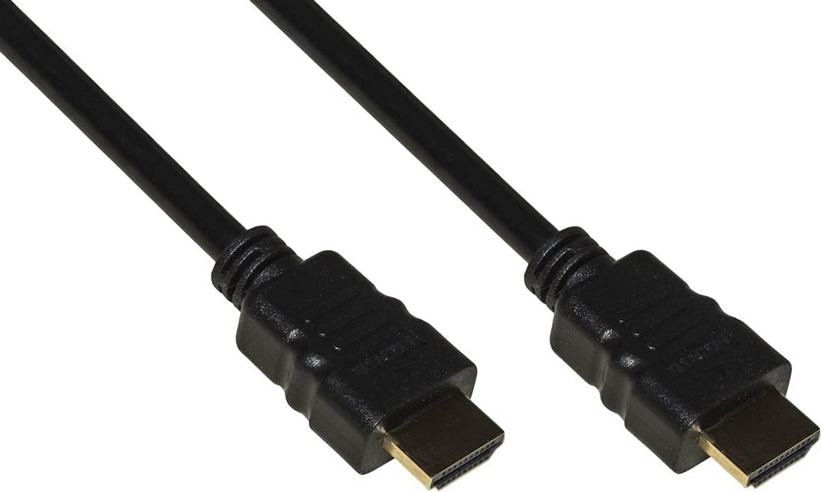 HDMI 2.0 Kabel 4K 60Hz 18Gbps Ultra HD Zwart 0,5 Meter, Verguld