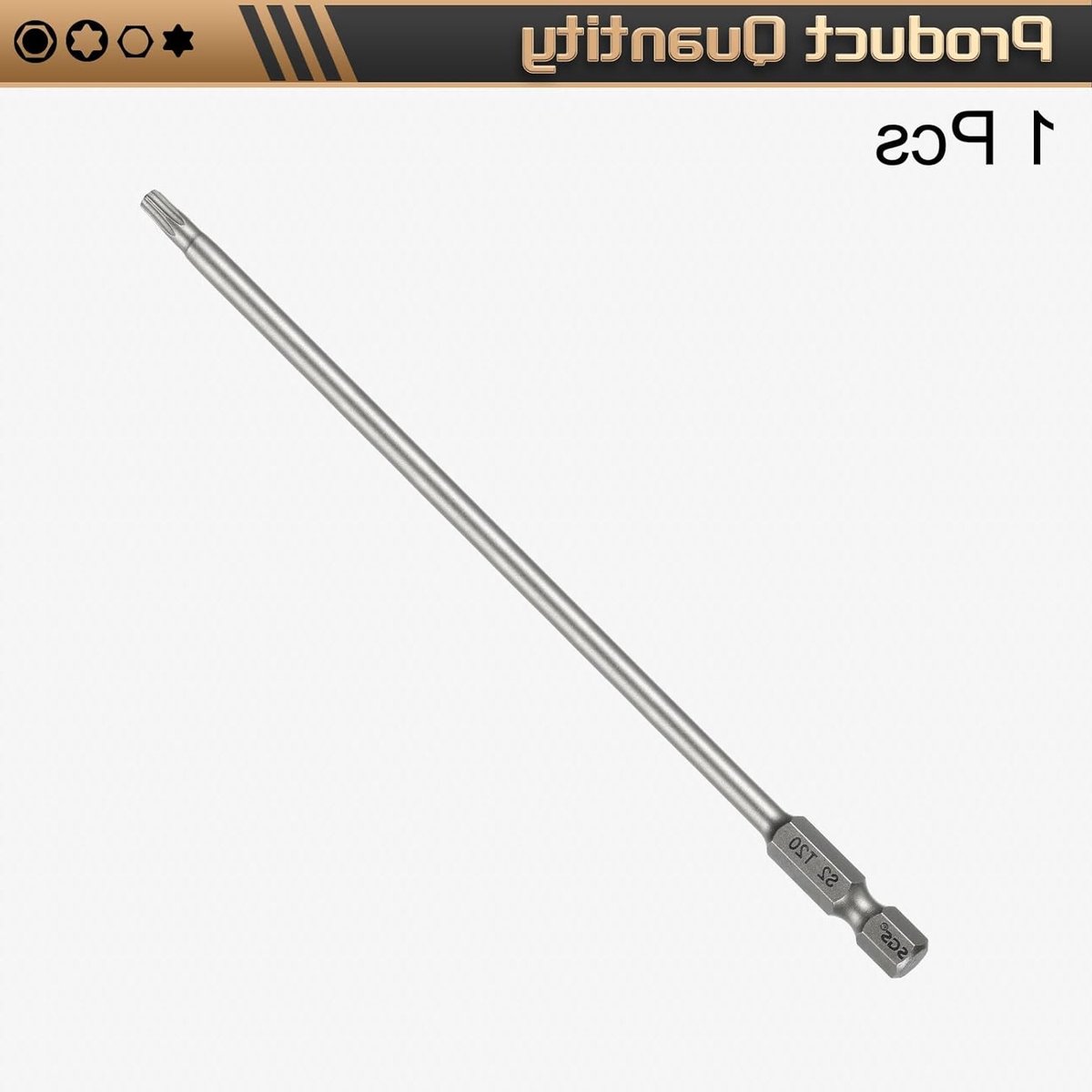 Torx Bit Set 1/4 Inch Hex Shank - 150mm Lange Magnetische Schroefbits van S2 Staal voor Precisiewerk en Klusprojecten