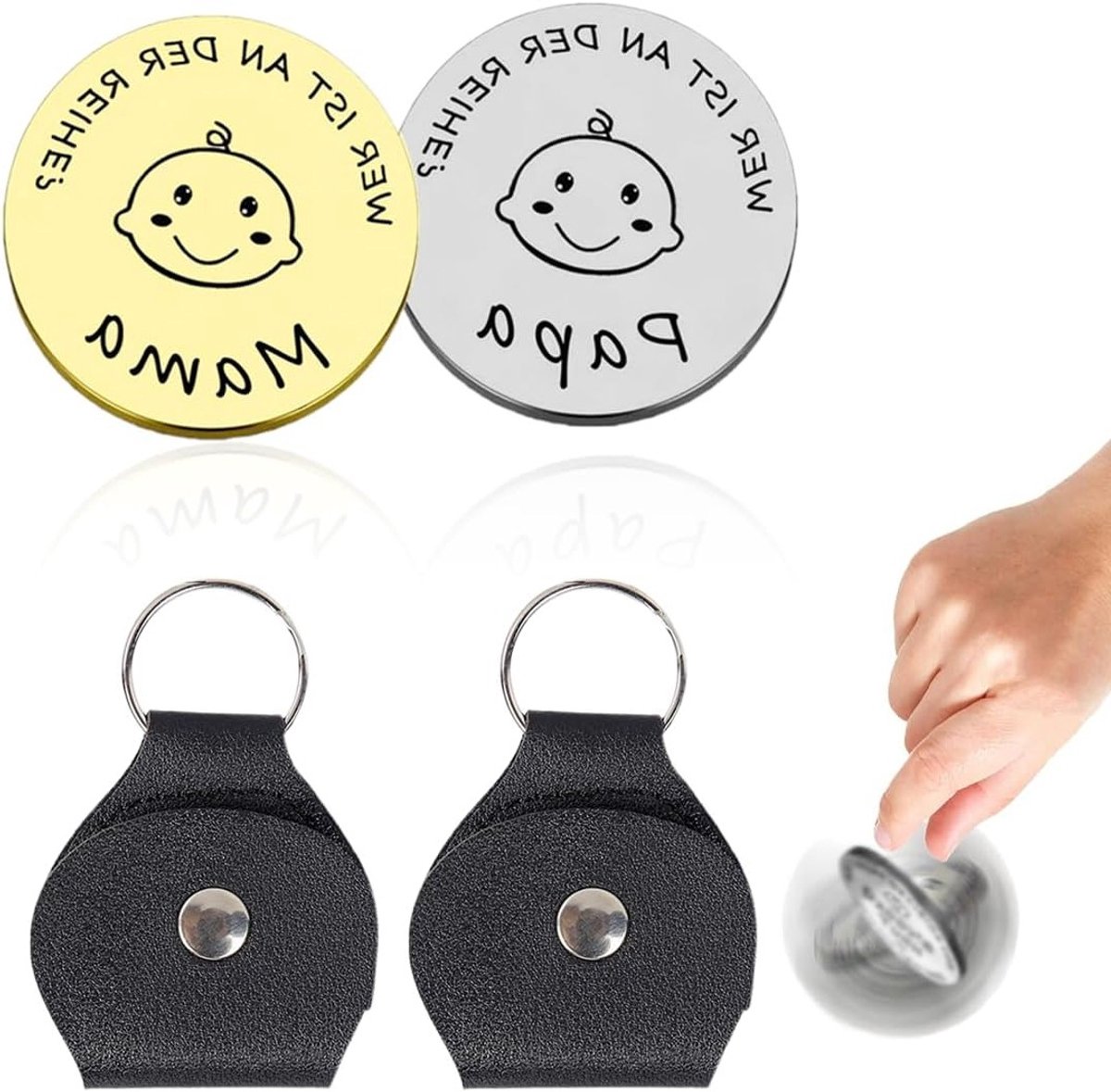 Leuke Beslissingsmunten voor Baby's, Jongens en Meisjes - Origineel Kraamcadeau en Doopgeschenk voor Ouders