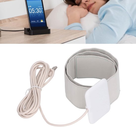 Slaapmonitor Kussen - Slaap sensor mat - Niet-invasieve monitoring - Real-time gegevensrespons - 895 x 60 x 2 mm - Wit — afbeelding 2