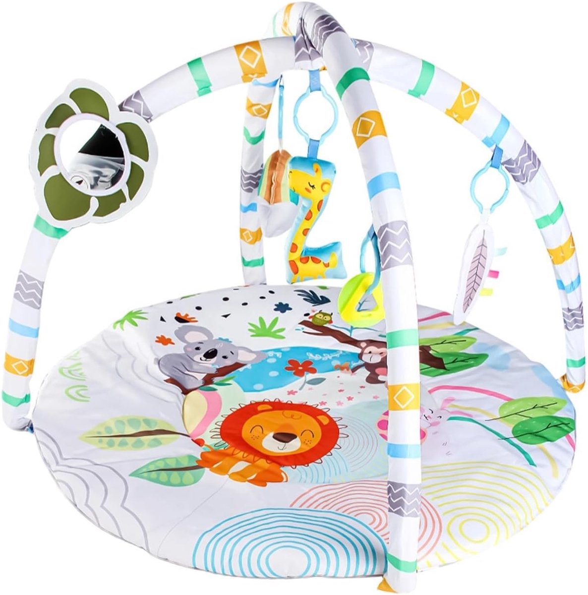 Baby Speelmat - Babygym Kruipdeken - Baby Ontwikkeling - Huidvriendelijk Ademend - 75 x 50 cm - Multicolor
