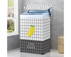 Wasmachinehoes Bovenlader - Beschermhoes Apparaat - Apparaat Beschermen - Ritssluiting Gemak - Capaciteit 5-5.5kg - Limoen