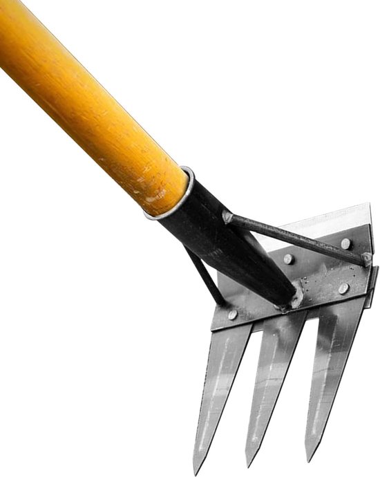 Onkruidgereedschap Hark - Tuin hark - Gazon onderhoud - Ergonomisch ontwerp - 20 cm breed - Metaal — afbeelding 5
