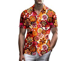 Neon Shirts for Men Button Up Shirts, Mens Neon Shirt Hawaiian Shirt for Men, Mens Beach Shirts Neon Clothing