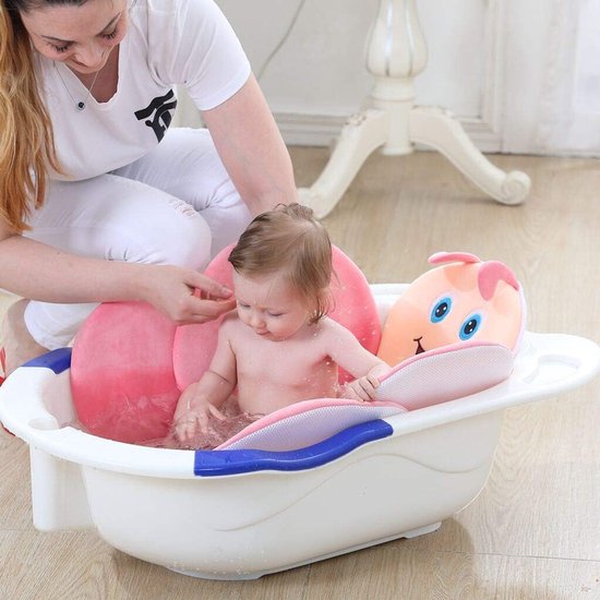 Baby Douche Zitting - Badmat Baby - Veilig Baden - Bloemvorm Ontwerp - 80CM Diameter - Roze — afbeelding 5