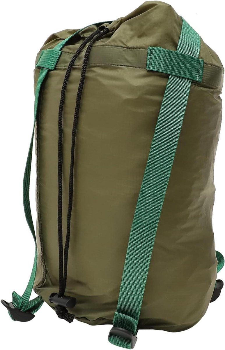 Compressiezak - Opbergzak - Outdoor Opslag - Lichtgewicht Nylon - 20x46cm - Olijfgroen