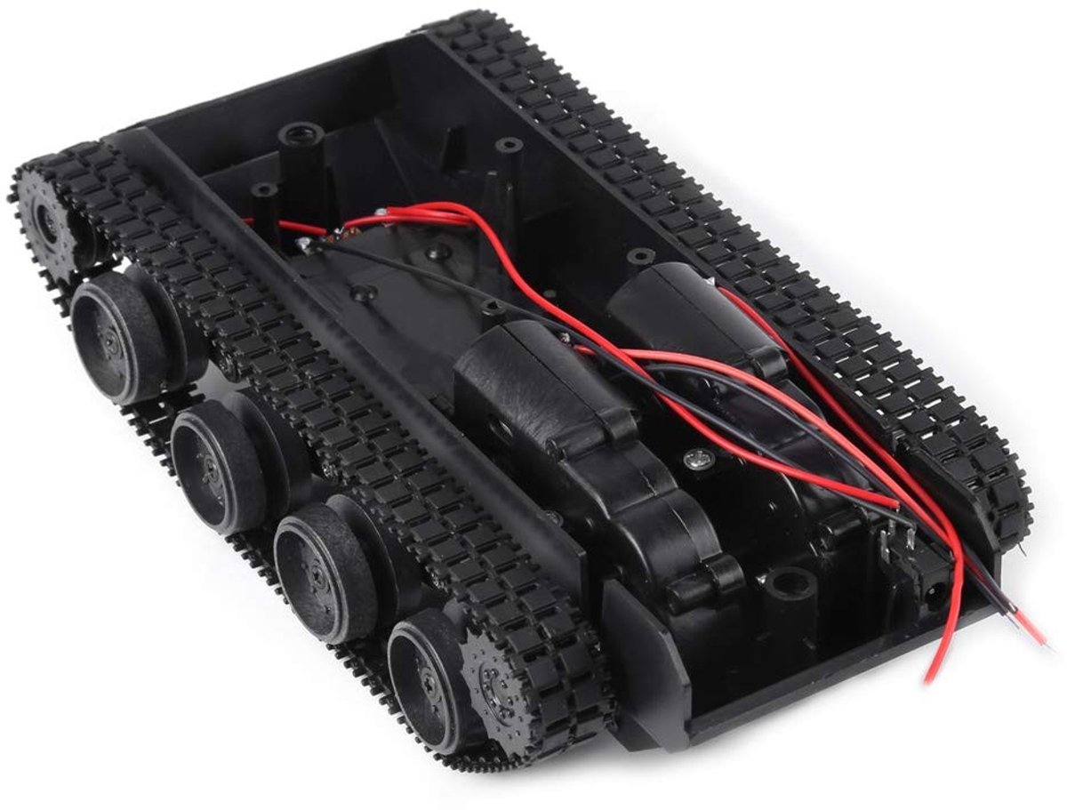 Cosensi - Lichtgewicht Schokabsorberend Plastic Tankchassis Bouwpakket voor Robotprojecten
