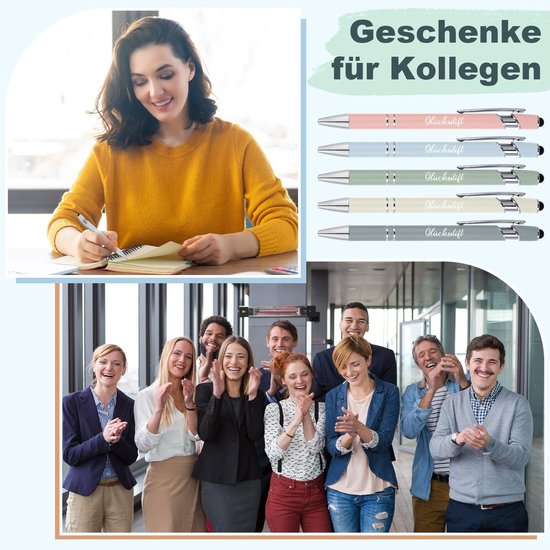 Cosensi- Balpen 2-in-1 Design - Geluksbalpen - Touchpen - Veelkleurig - 20 Stuks - Ideaal voor Examen/Motivatiecadeau - Schrijfgerei — afbeelding 4