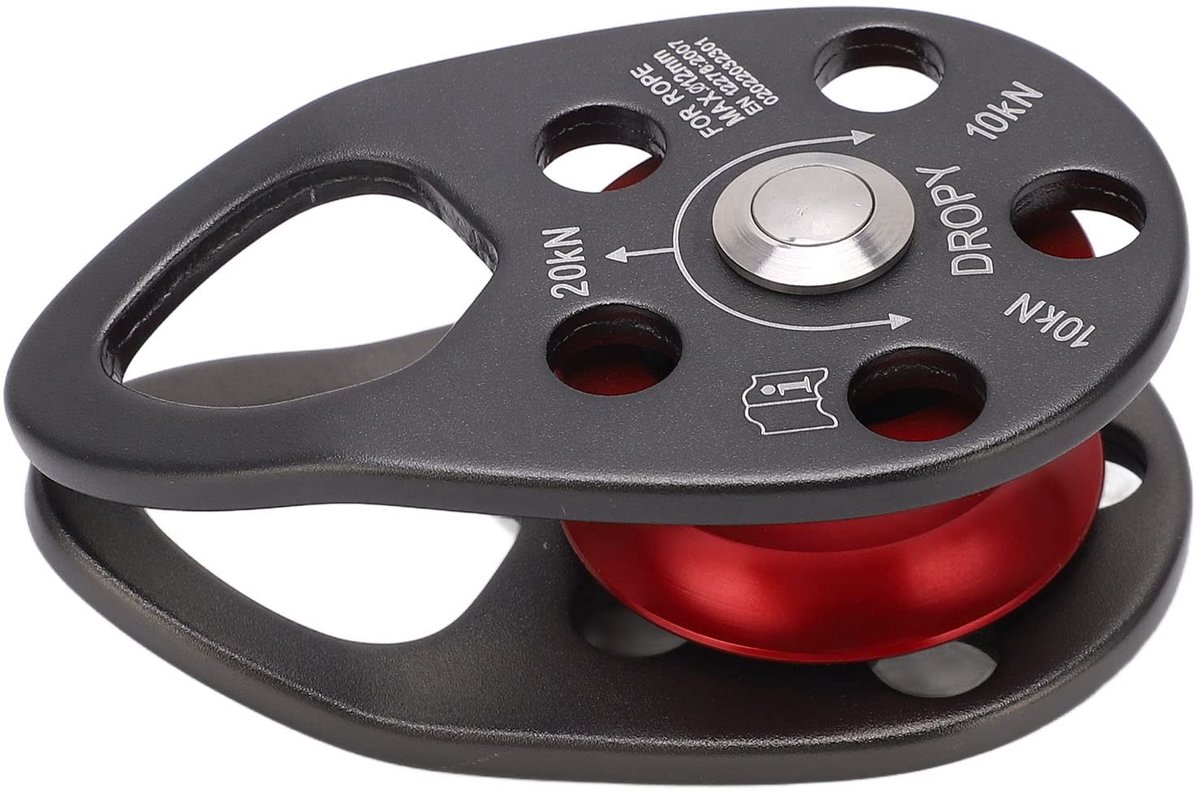 Cosensi- Klimpulley - Duurzaam Aluminium - 20KN Treksterkte - Voor Klimmen/Cave Exploratie - Schokbestendig - Efficiënte Beweging - Klimaccessoire