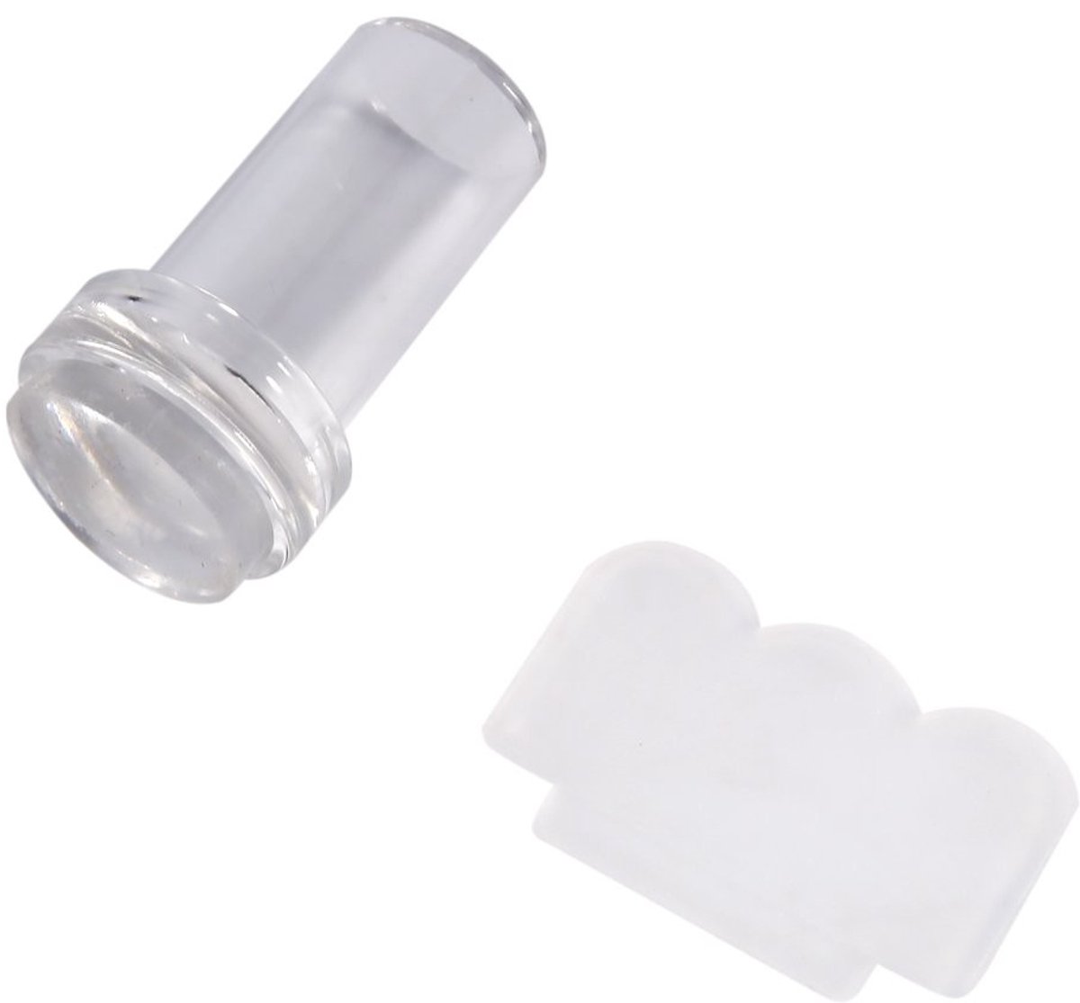 Cosensi- Nail Art Stamper Transparant - Schraper - Siliconen - Nagellak Transfer - Duurzaam - Hoge Elasticiteit - Nagelstempel