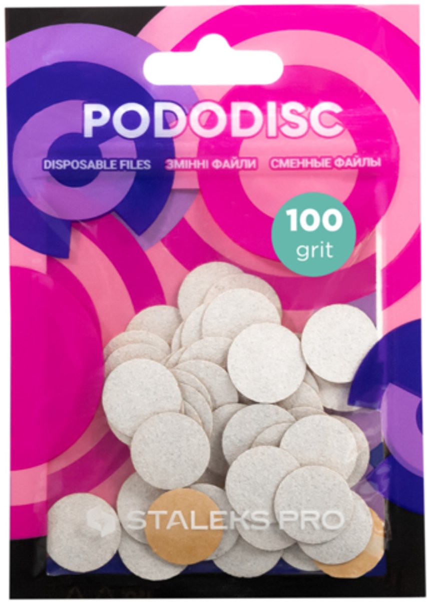 Staleks schuurelementjes voor pododisk PRO S 100 grit (50 stuk)
