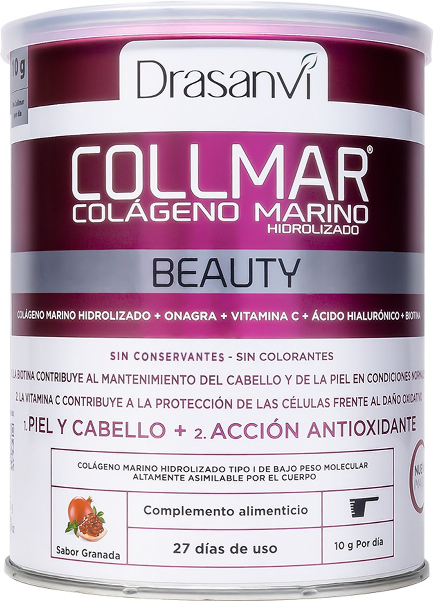 Collmar Beauty met Marine Collageen 275 g de poudre|Collmar Beauty with Marine Collagen 275 g of powder|Collmar Beauty avec du collagène marin 275 g de poudre