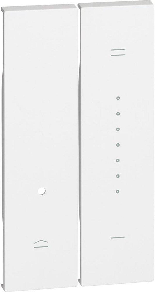 Tweevoudige Dimmer Afdekplaat, Wit