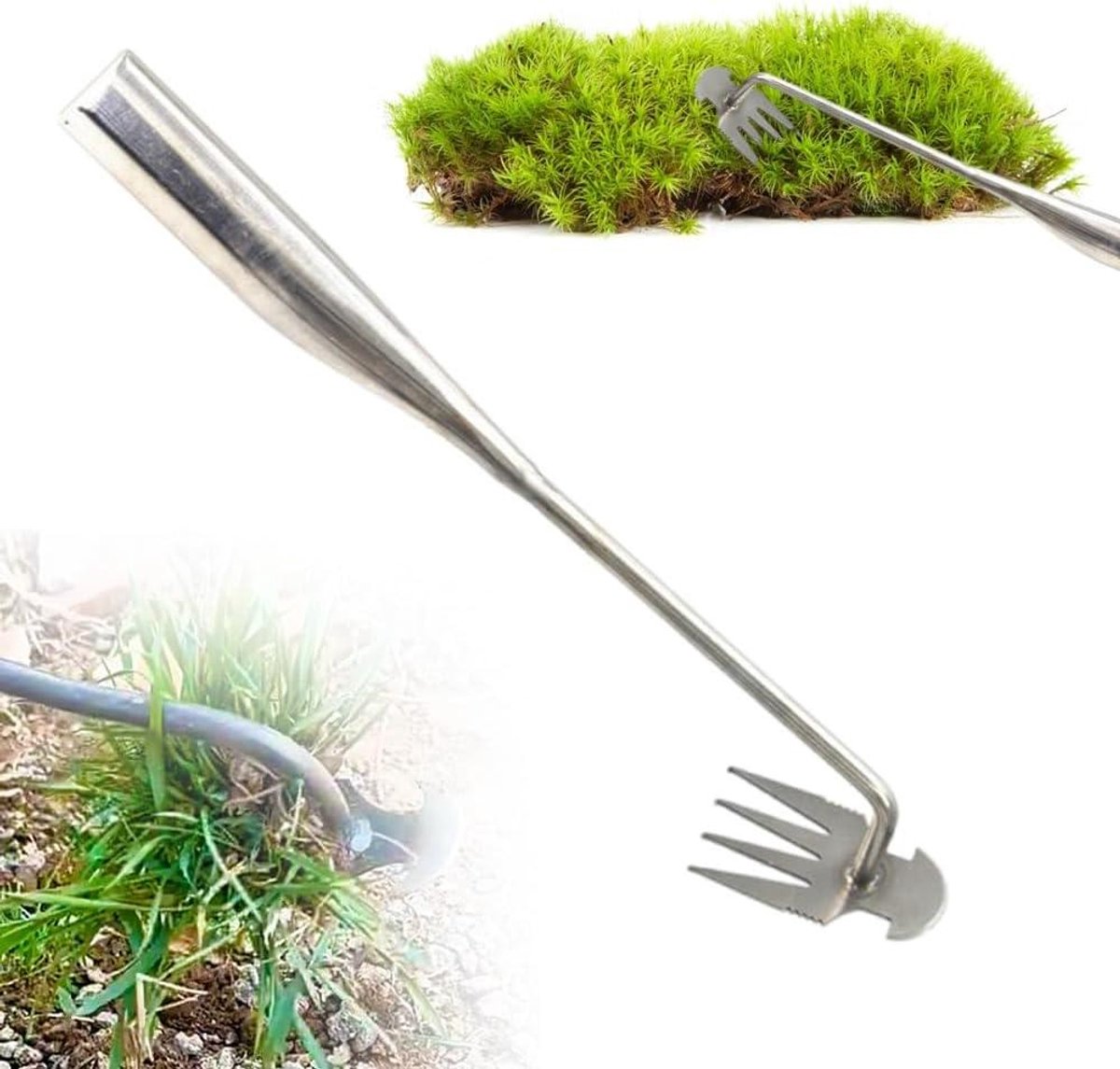 Onkruidtrekker Handgereedschap - Onkruidverwijderaar Wieden - Onkruid Wieden - Mangaan Staal - 10.6 inch - Zwart