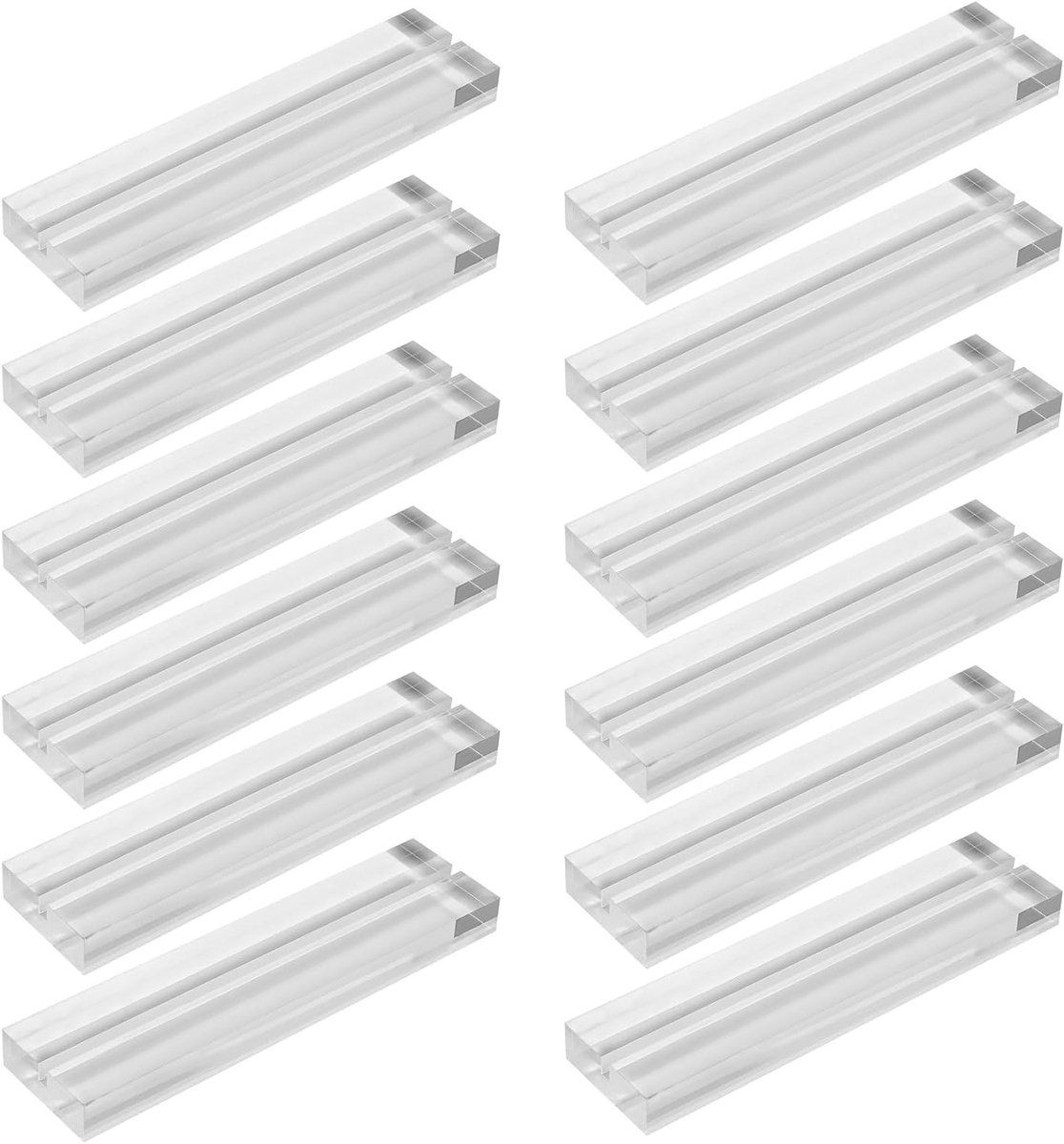 Duidelijke Acryl Kaarthouders 12 Stuks, 3 mm Tafelkast, Perfect voor Foto's, Speelkaarten