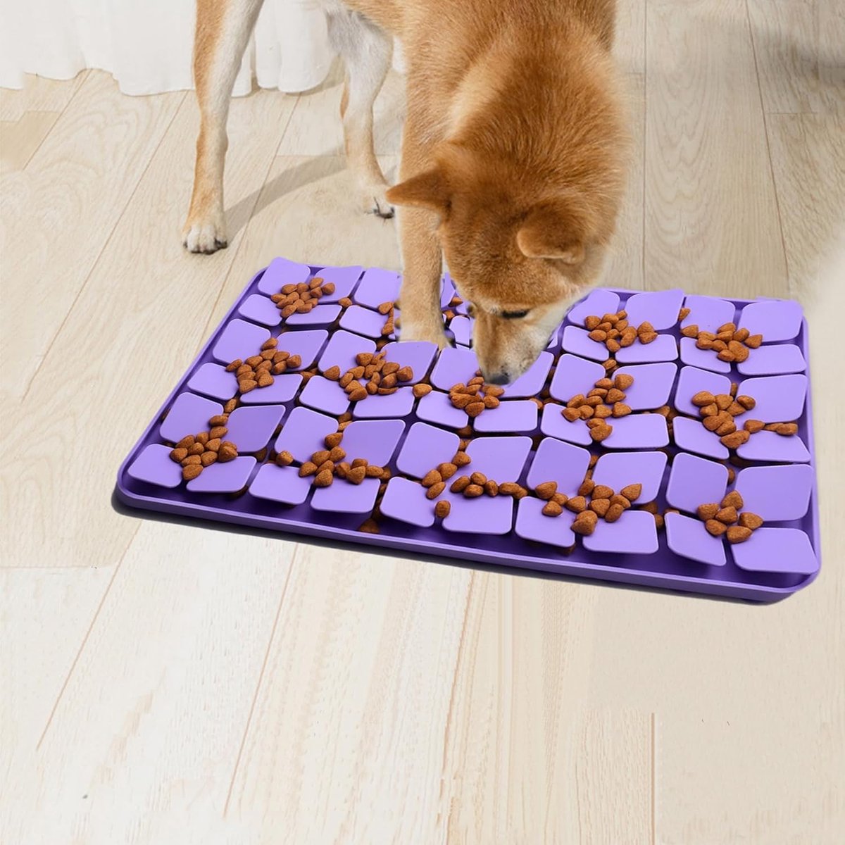 Snuffelmat voor Honden - Slow Feeder Likmat voor Rustig Eten en Mentale Stimulatie