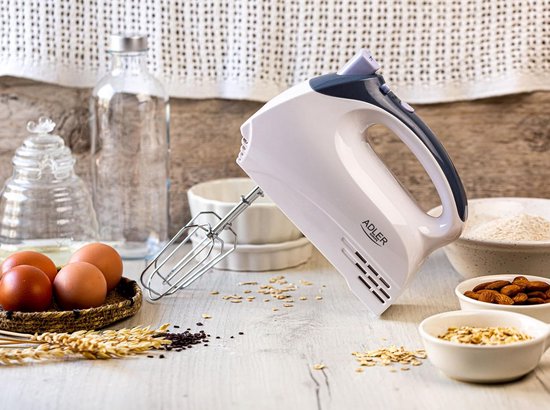 Adler AD 4201 hand mixer, white/grey van Adler — afbeelding 5