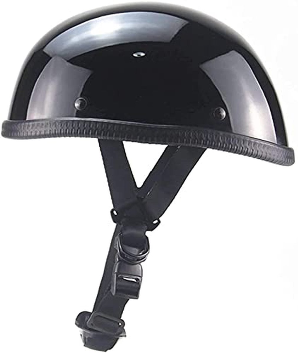 Halve Helm voor Motorfiets en Scooter - Ultradunne Beanie Hoed - Stijlvolle DOT Gecertificeerde Helm voor Mannen en Vrouwen