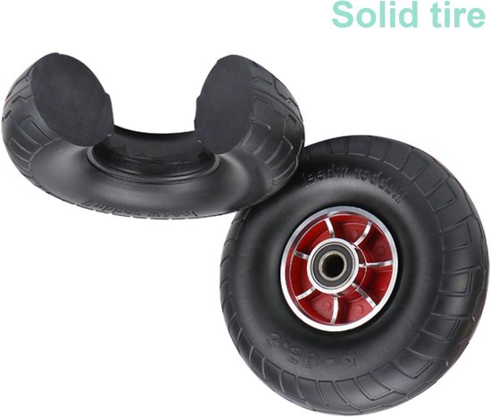 Massief Rubberen Wiel - Steekwagen Wiel - Zwaar Transport - Explosieveilige Band - 10 Inch - Blauw — afbeelding 3