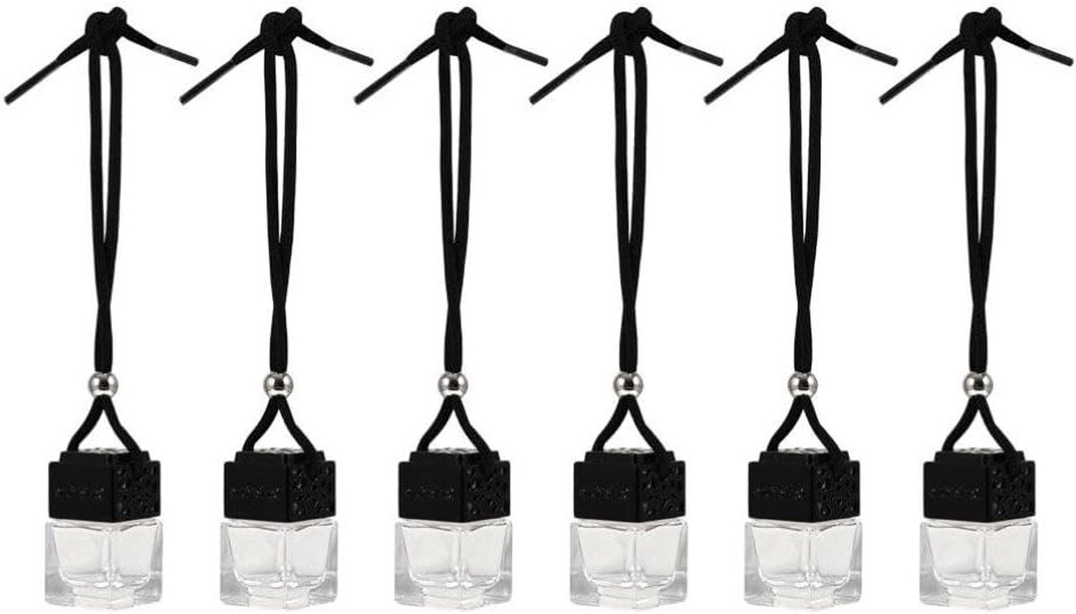 6 Stuks Lege Navulbare Auto Parfum Hanger - Aromatherapie Decor voor Auto en Huis, Luchtverfrisser en Geurverspreider