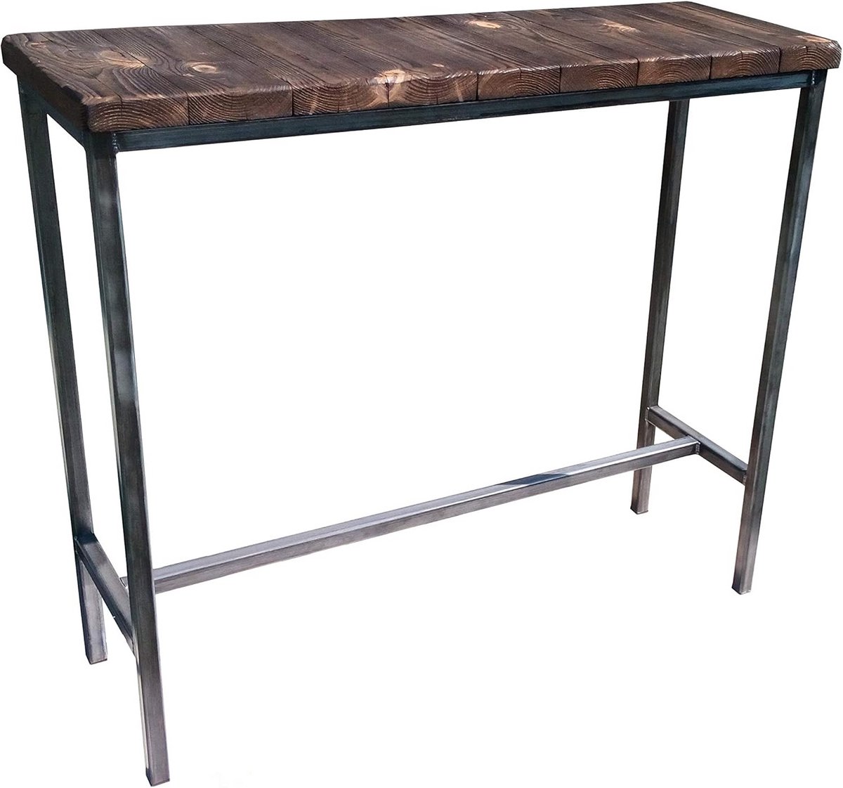 Hoge Bartafel Hout en Metaal 120x40cm Loft Industrieel Stijl