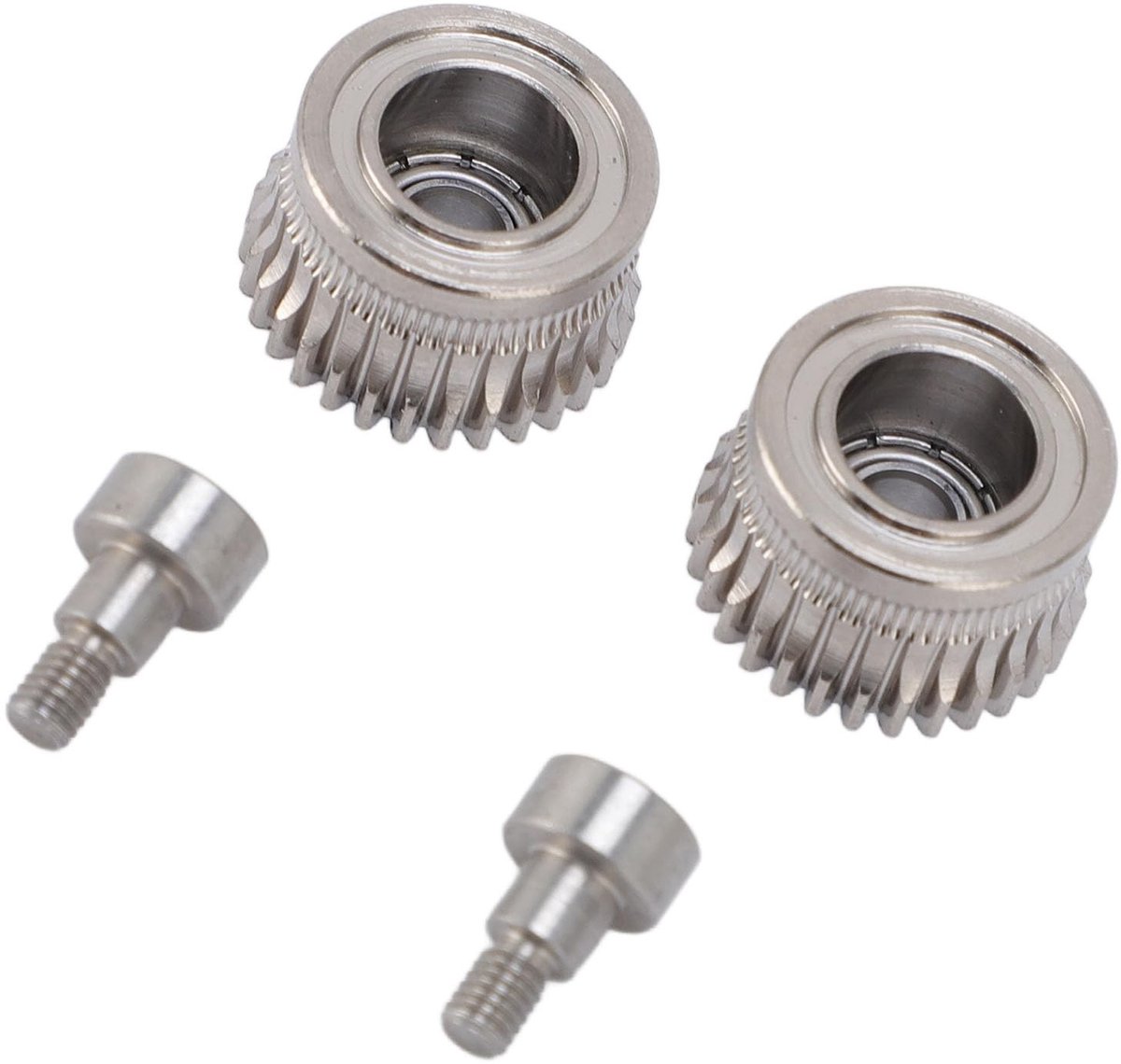 MTTproducts- Extruder Gear Set - 2 Stuks - Gehard Staal - Nano Coating - Verbeterde Printprestaties - Roestbestendig - Soepel Gebruik - 3D-printer Tandwielen