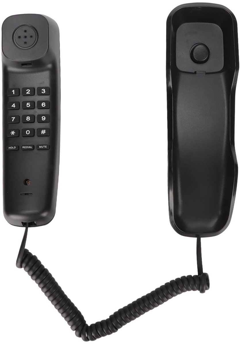 NTH products- Wandtelefoon Wandgemonteerd - Telefoon met Snoer - Antislip Bevestiging - Multifunctioneel - Telefoonbasis - ABS Materiaal - Vaste Telefoon